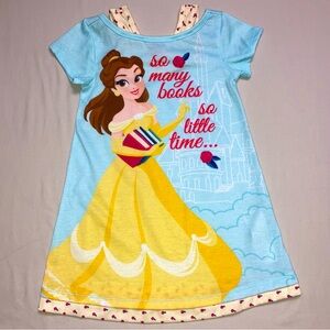 Disney Belle Beauty Nightgown Girls 3 PJ Pajama Lightweight Summer Sleepwear